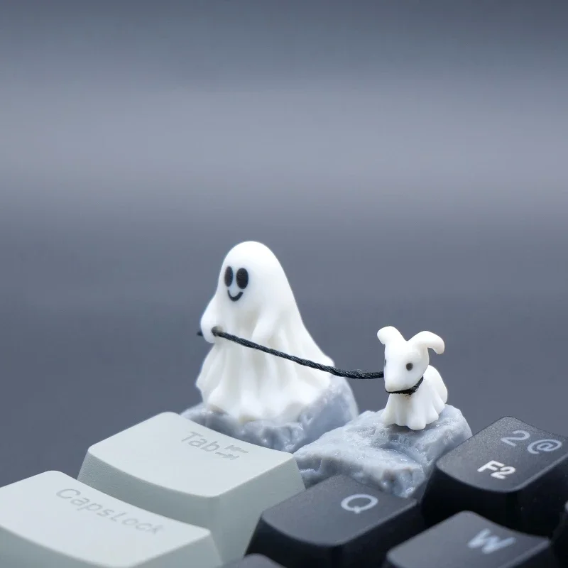 3D Printing Keyboard Keys - Ghost Puppy Resin Keycap Custom 3D