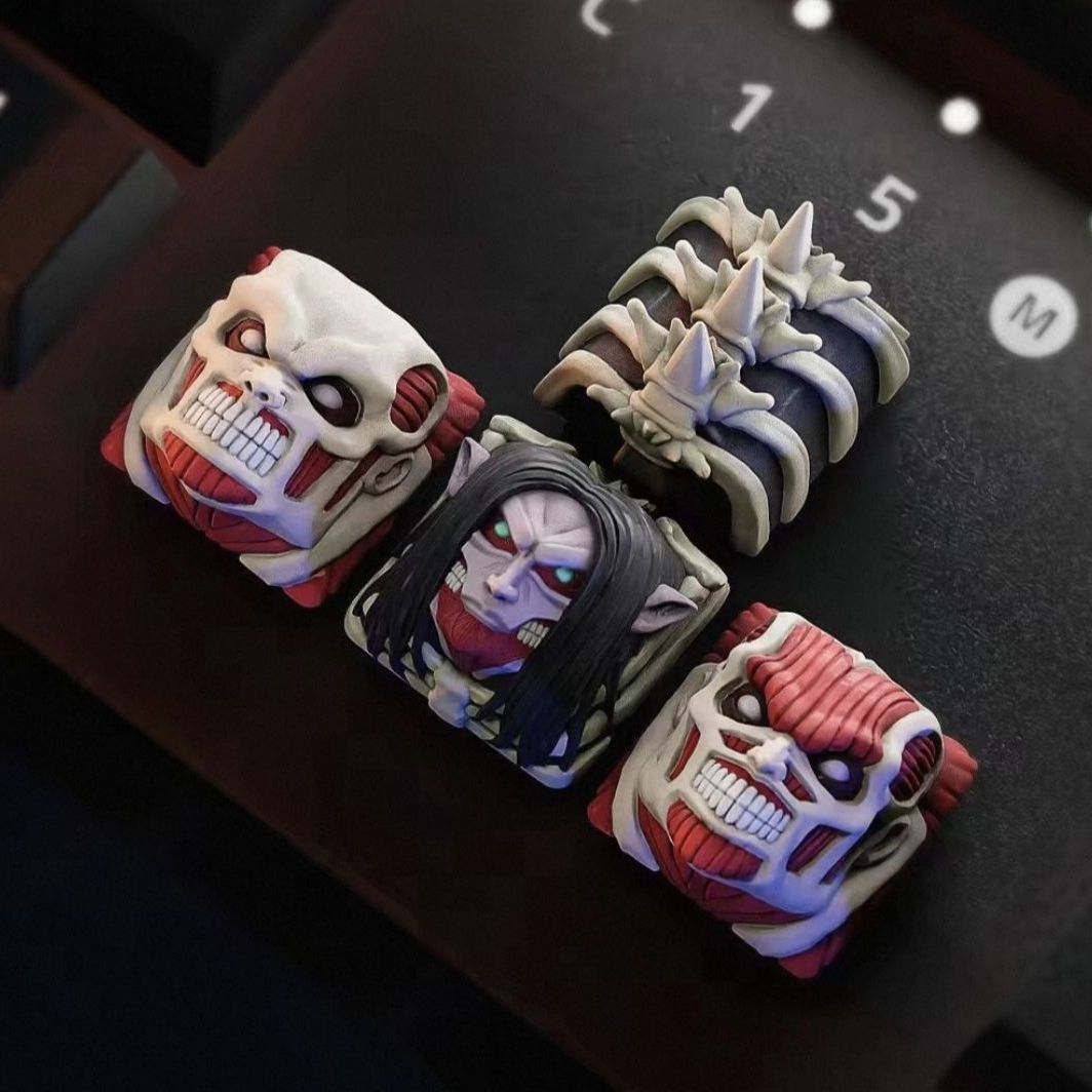 3D Printing Keyboard Keys - NEW Attack on Titan Co branded