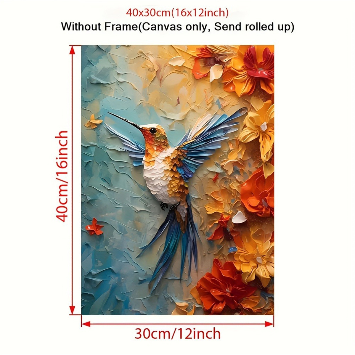 Vibrant Hummingbird & Floral 3 - 3D Printing Room review and price