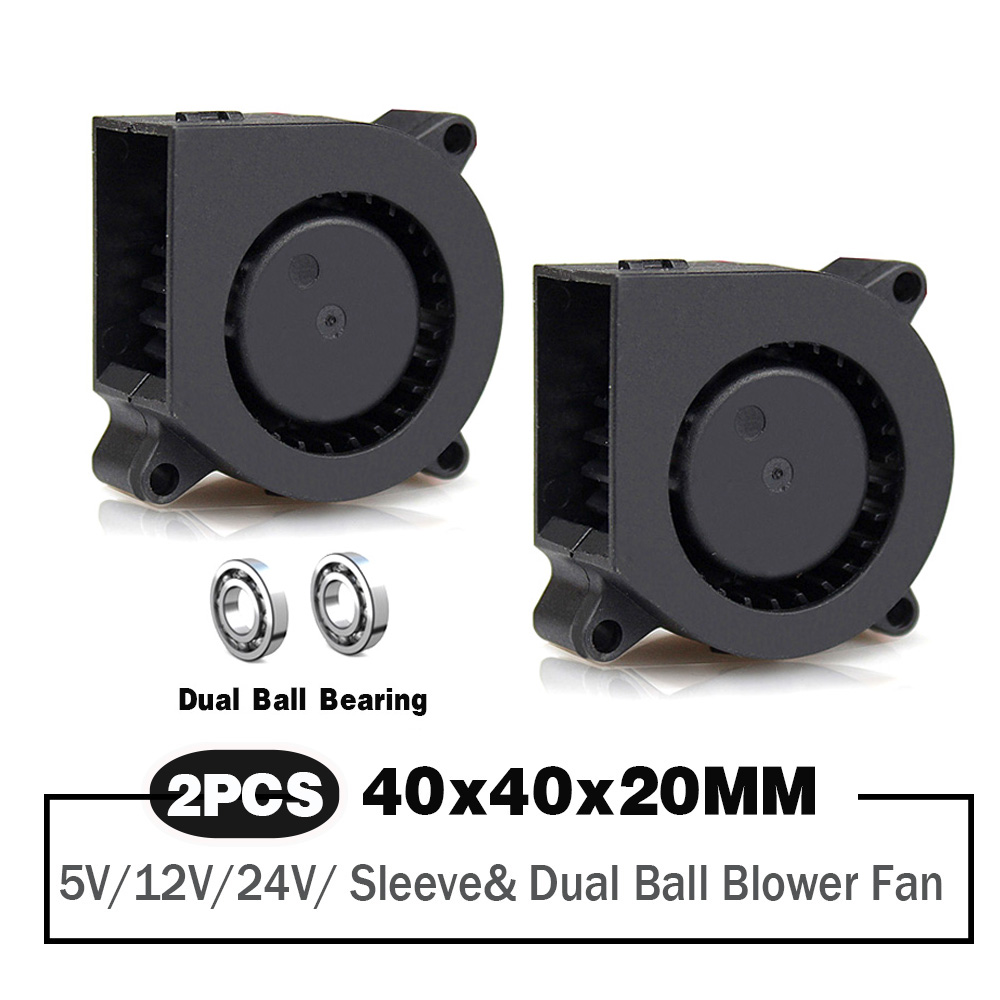 2 Pieces 40mm Blower Fan 4020  - 3D Printer Power Supply review and price