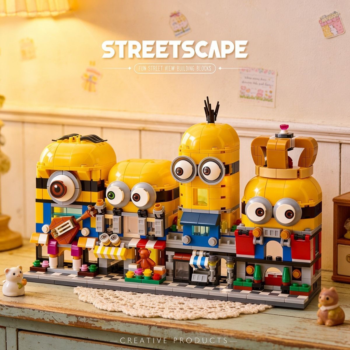 4-in-1 Minions Street View Bui - 3D Printing Lego review and price