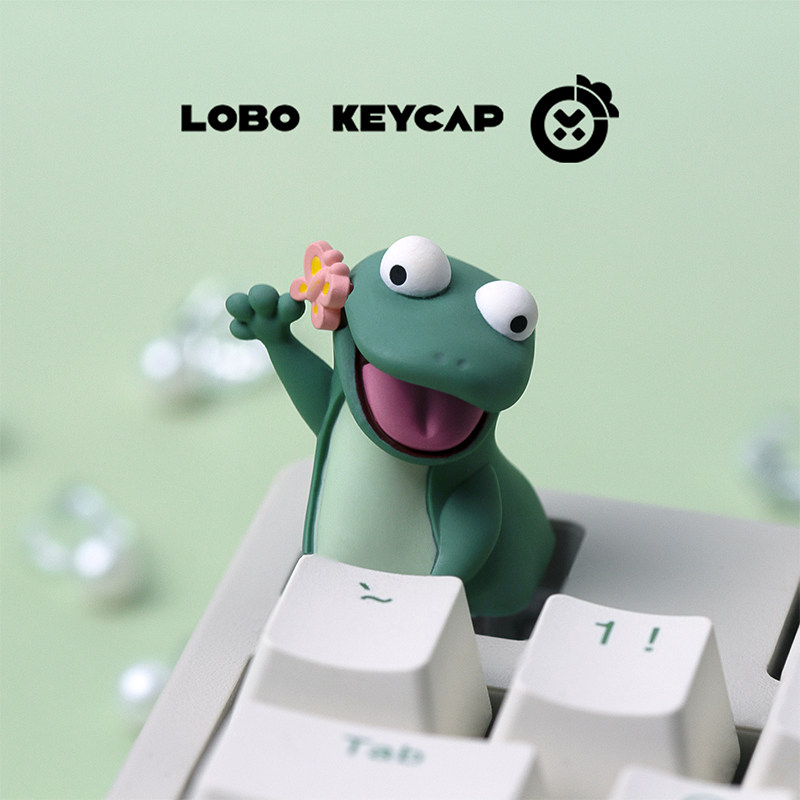 Lobo Keycap Cute Lizard Anime  - 3D Printing Keyboard Keys review and price