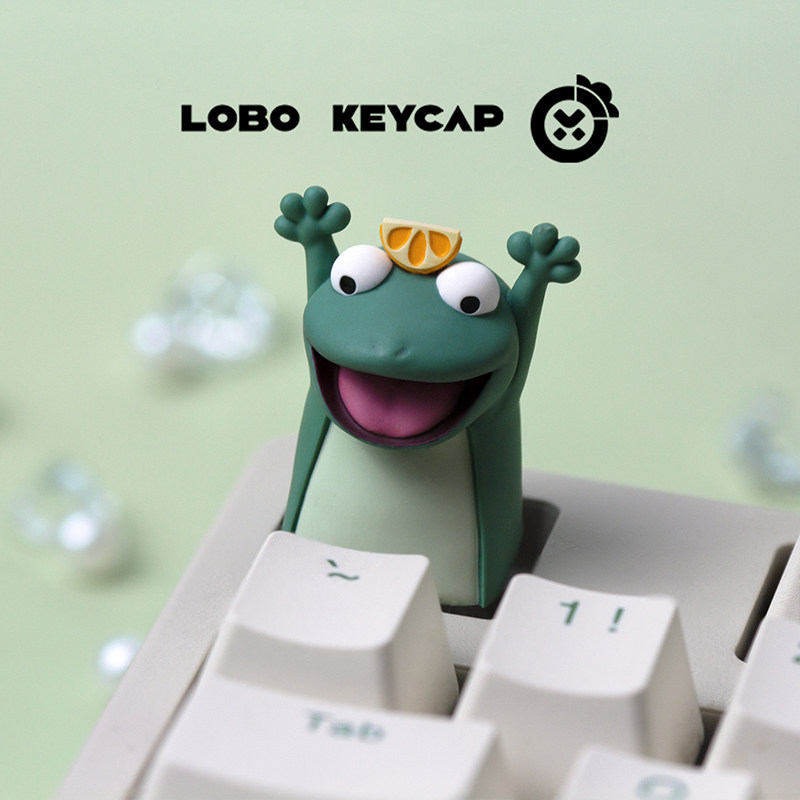 Lobo Keycap Cute Lizard Anime  - 3D Printing Keyboard Keys review and price