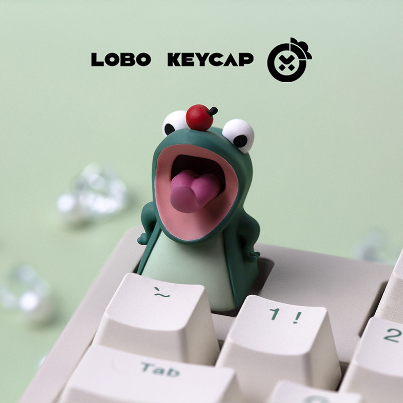 Lobo Keycap Cute Lizard Anime  - 3D Printing Keyboard Keys review and price