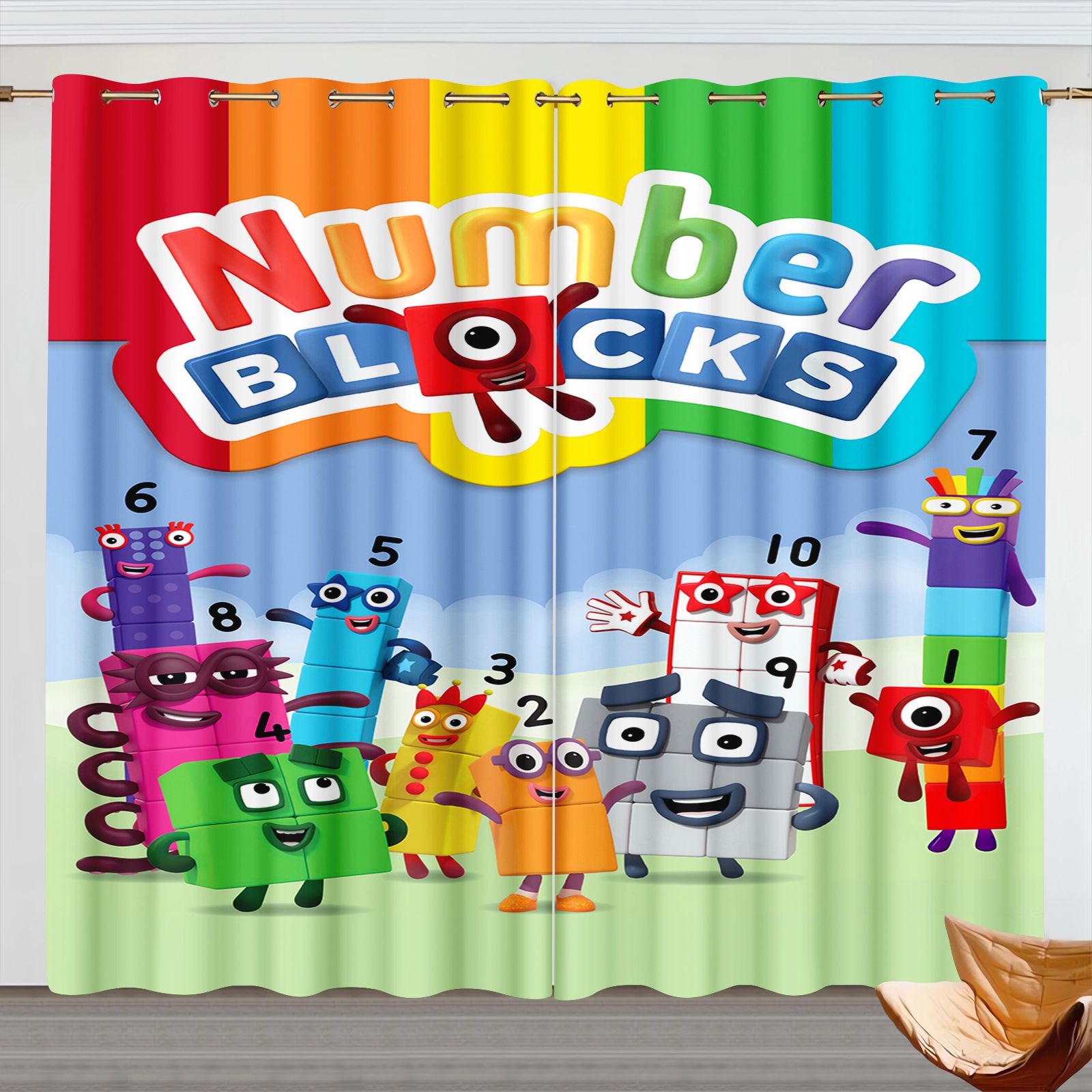 Numberblocks Cartoon Curtains, - 3D Printing Room review and price