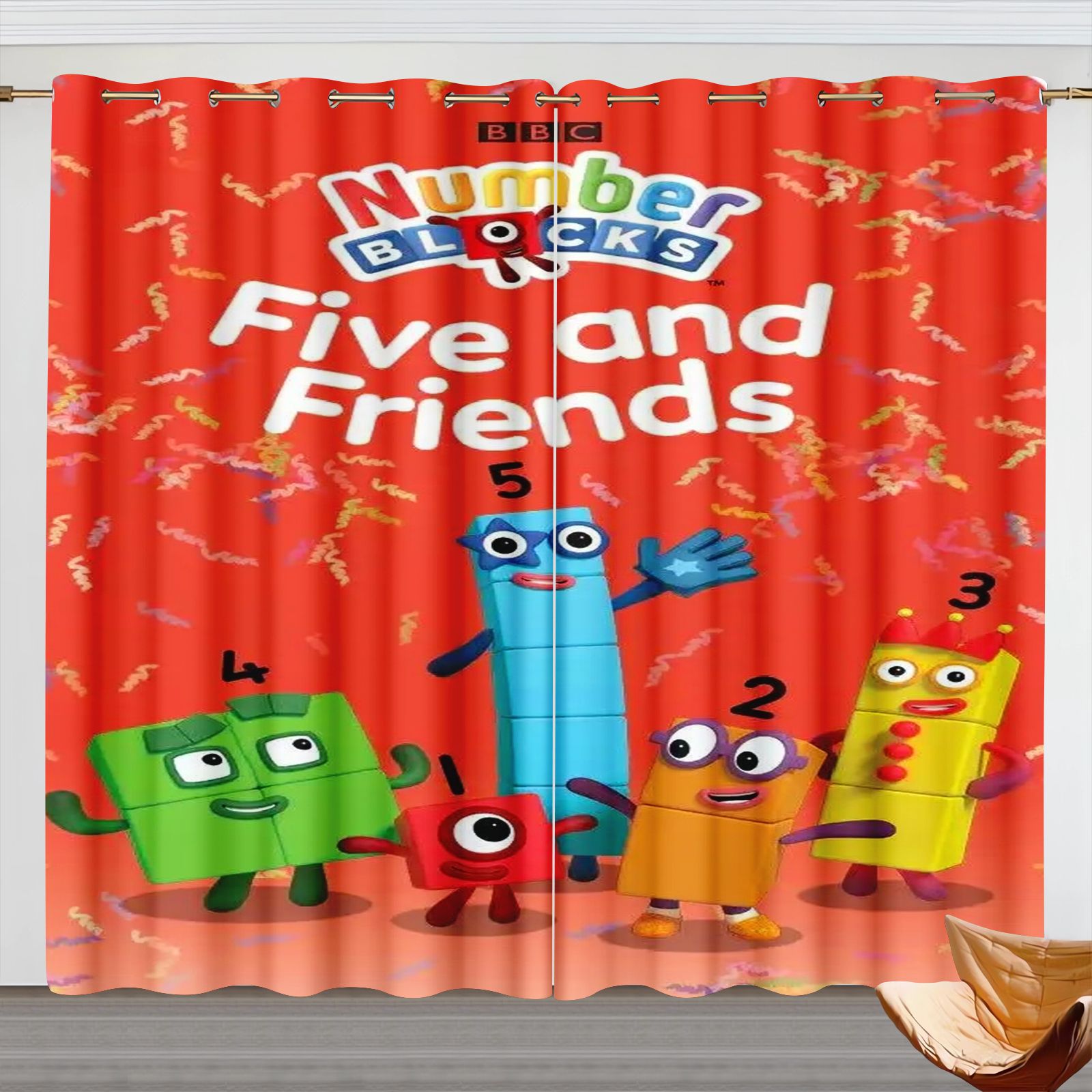 Numberblocks Cartoon Curtains, - 3D Printing Room review and price