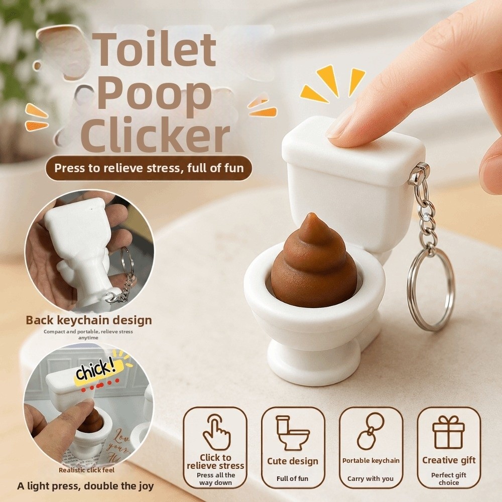 Novelty 3D Printed Toilet Poop - 3D Printing Keyboard Keys review and price