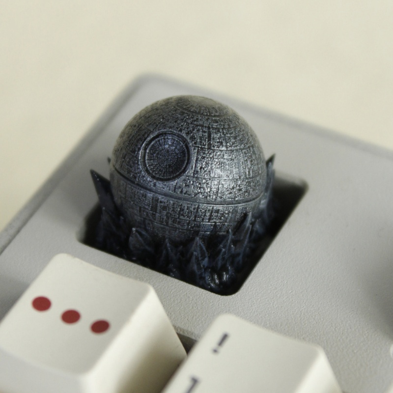HCY Death Star Artisan Keycap  - 3D Printing Keyboard Keys review and price