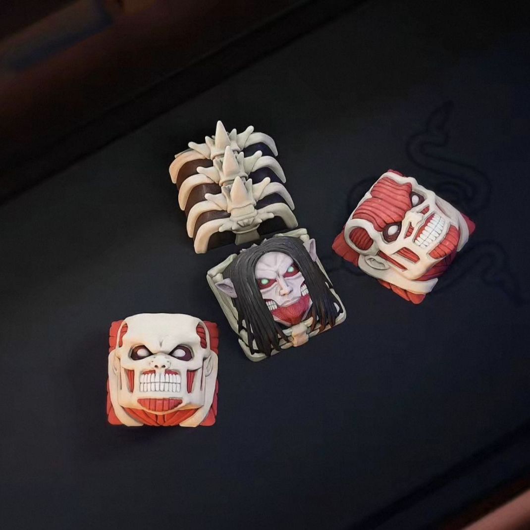 NEW Attack on Titan Co branded - 3D Printing Keyboard Keys review and price