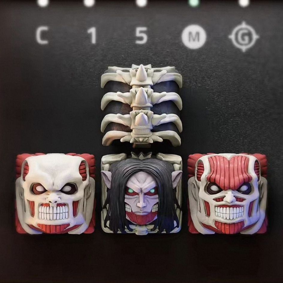 NEW Attack on Titan Co branded - 3D Printing Keyboard Keys review and price
