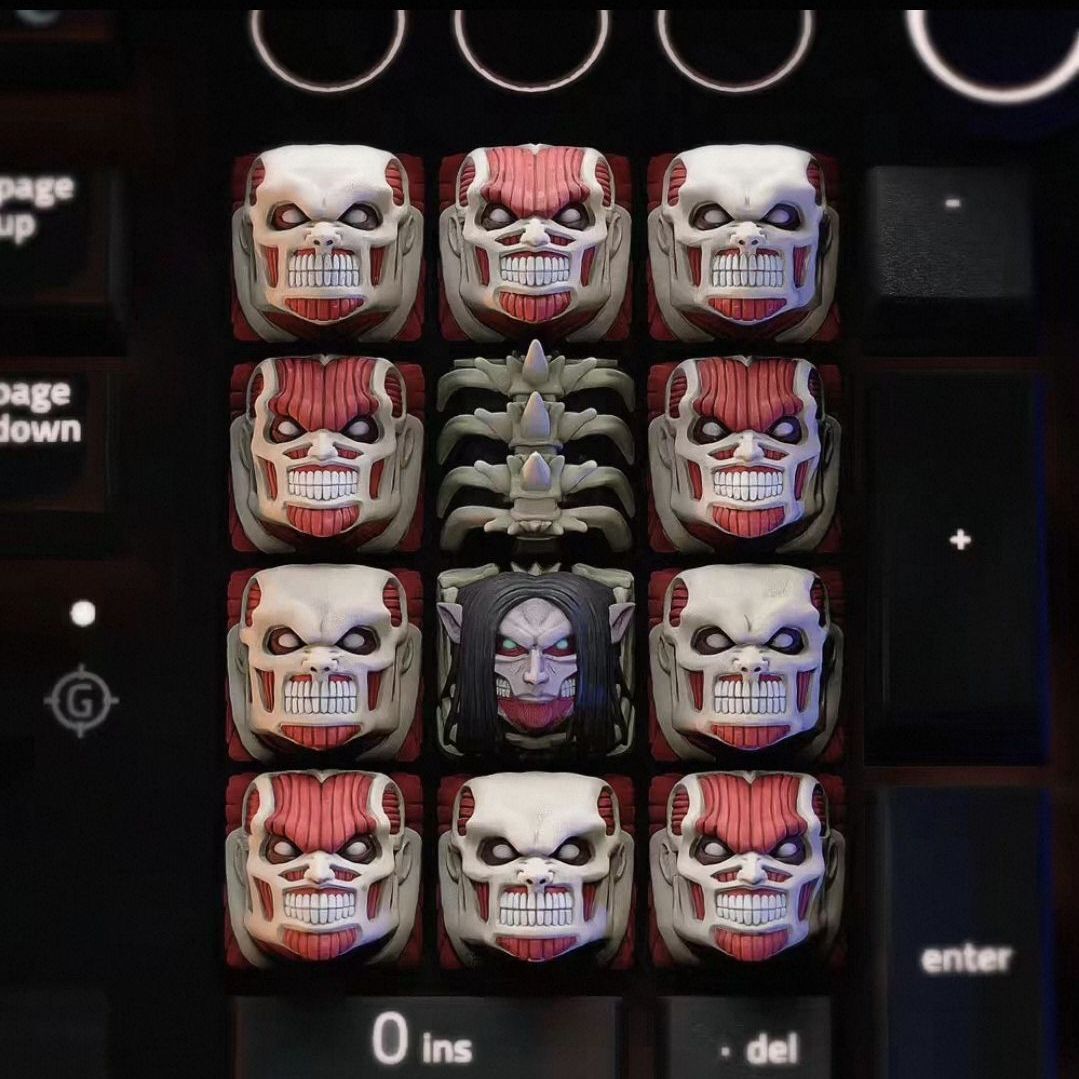 NEW Attack on Titan Co branded - 3D Printing Keyboard Keys review and price