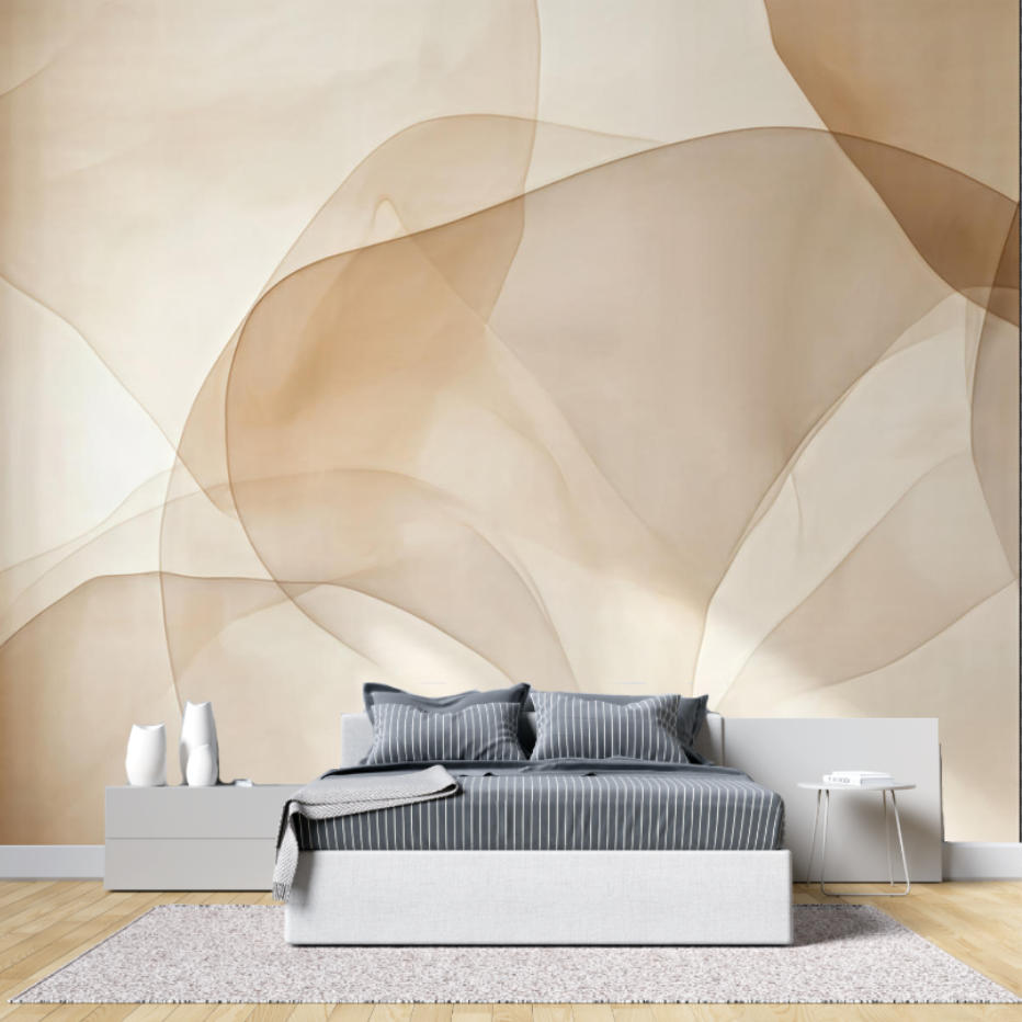 Nordic Abstract Wallpaper Beig - 3D Printing Diagram review and price